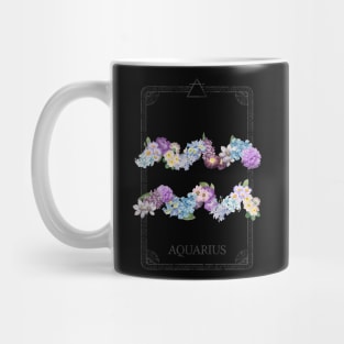 Floral Zodiac Sign: Aquarius Mug